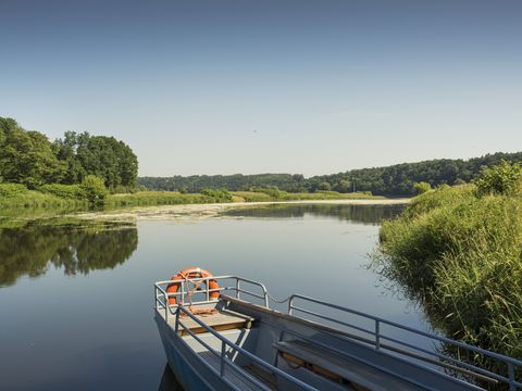 Seilfähre in Höfgen zur Muldenüberquerung an der Vereinigten Mulde