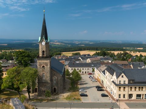 Blick auf die Stadt Schöneck