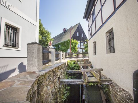 Mühlenrad der Wassermühle Höfgen