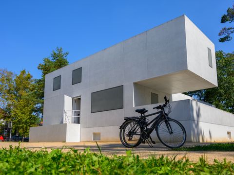 Weltkulturerbe Bauhaus Dessau am Mulderadweg