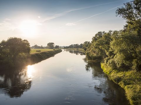 Mulderadweg: Vereinigte Mulde bei Höfgen